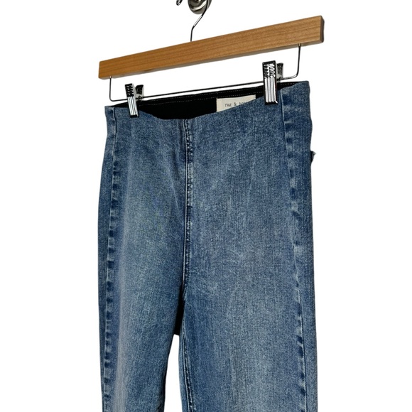 rag & bone | Nina High Rise Pull On Jean in Pearl Small - Picture 8 of 8